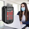 Pulse Oximeter Fingertip, Blood Oxygen Saturation Monitor Heart Rate Monitor Meter, Portable Spo2 Oximeter with 2 Batteries and Lanyard (Classic Matte Black)